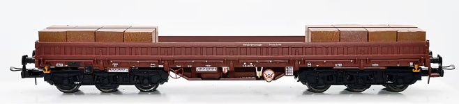  NW22176 - H0 - Niederbordwagen mit Betongewichten, DR, Ep. IV